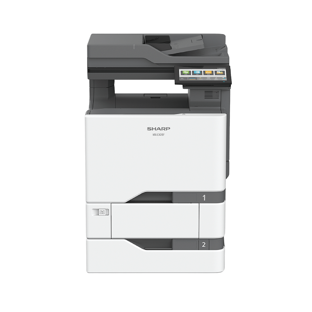 Sharp MXC428F compact color multifunction printer with advanced features