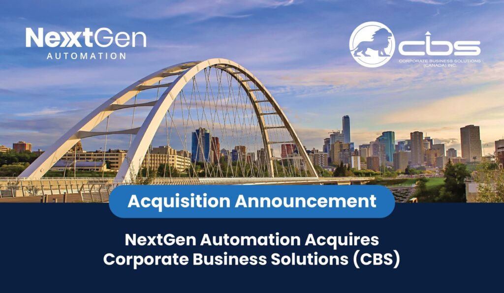 Nextgen automation acquires corporate business solutions from cbs