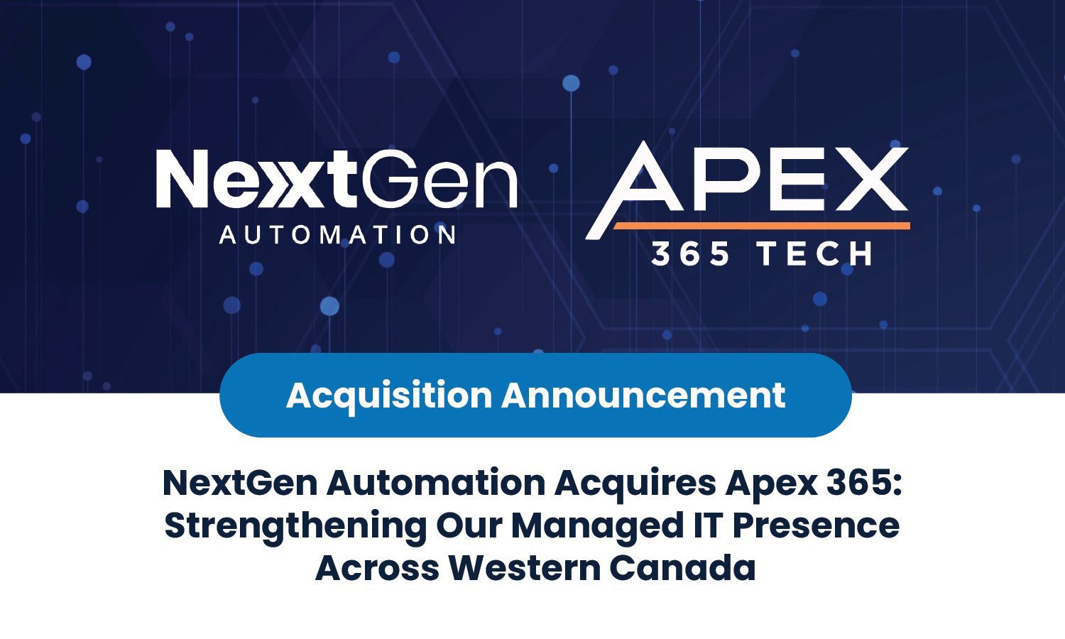 NextGen Acquires APEX 365
